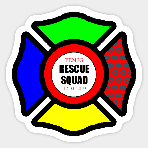 Phish: Rescue Squad Sticker by phlowTees